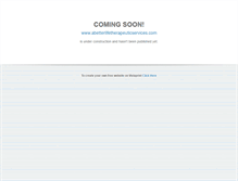 Tablet Screenshot of abetterlifetherapeuticservices.com